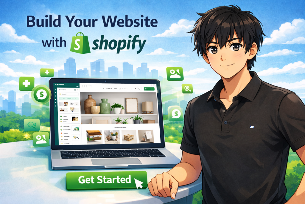 Build ecommerce website with Shopify easily